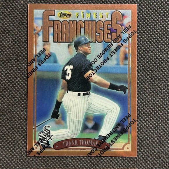 FRANK THOMAS - 1996 Topps Finest W/Peel - #322 - Chicago White Sox - Picture 1 of 2